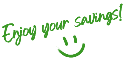Enjoy your savings